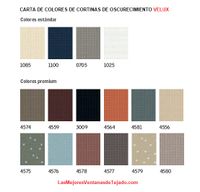 Colores Cortinas Oscureciiento VELUX