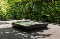 Cupula de cristal curvo de VELUX cerrada Cupula de cristal curvo de VELUX cerrada